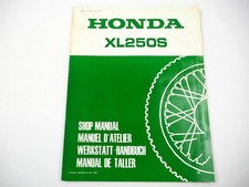 Honda XL250S Manuale Officina