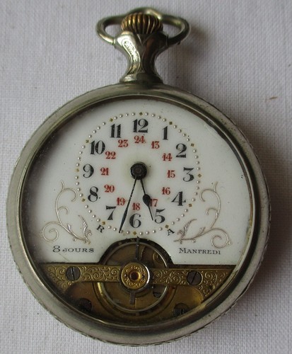 Orologio tasca argentato - da,