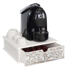 Contenitore Porta Capsule Cialde caffè Cassetto ORGANIZER ALBERO ABBRACCIO 33x33
