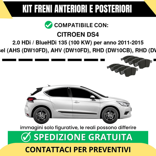Pastiglie freno ant post - ant, +