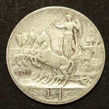1 LIRA QUADRIGA VELOCE 1908