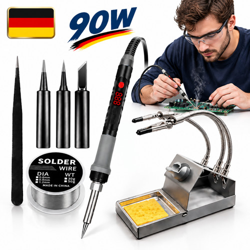 Set saldatore spina 90w - set, eu