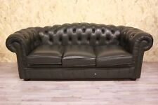 Divano 3 posti chesterfield chester club originale inglese in pelle verde