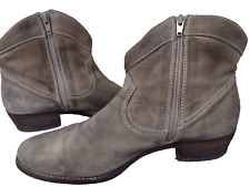 Manas Design Stivaletti Donna Scamosciati Vintage Anni 80 Beige Size 39 Tacco 4