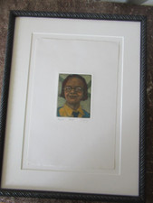 Vintage original hand colored