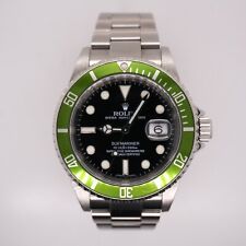 Rolex Submariner Data Kermit 40mm Verde Lunetta Acciaio Nero Quadrante Orologio
