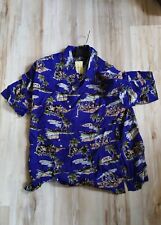 Camicia Hawaiana  taglia X L BLU