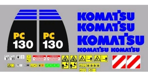 Komatsu 130 decalcomanie - 130,