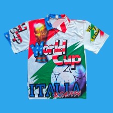 World Cup USA 94 Italia Bootleg 90s Vintage Football Shirt size XL Forza Azzurri
