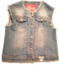 Gaudi Jeans Denim Gilet Blu
