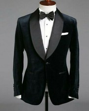 Uomo Nero Fumare Blazer Giacca
