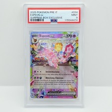 CARTA POKEMON ESPEON 034/131 - PRISMATICHE - COLLEZIONE SORPRESA - ITA - PSA 9