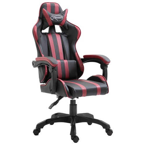 Sedia gaming rosso - vino, pu