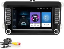 Autoradio Bluetooth 2 Din  Airplay Android 8.1 Per Skoda V/W Passat B6 Polo Golf