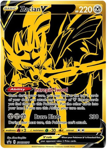 Zacian swsh076 gold promo - swsh076,