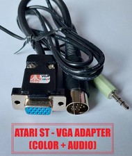 ATARI ST VGA MONITOR ADAPTER Atari ST STE 520/1040ST/MegaST COLOR with SOUND