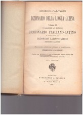 DIZIONARIO DELLA LINGUA LATINA
