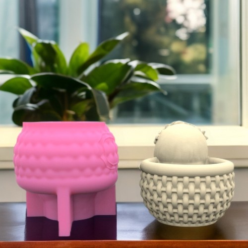 Vaso ghirlanda bambina stampo