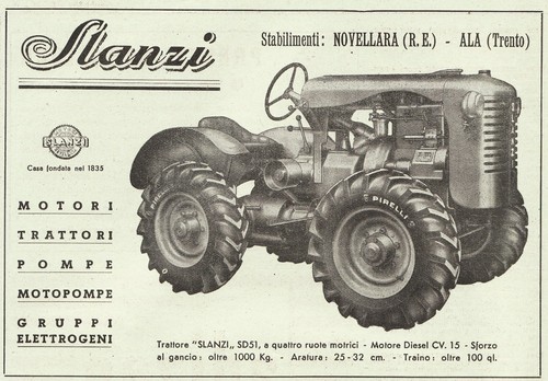 Pubblicita 1952 trattore - pubblicita',