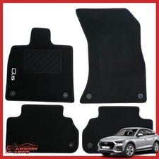 TAPPETI AUDI Q5 DAL 2018 TAPPETINI IN MOQUETTE SAGOMATI KIT 4 PEZZI CON RICAMO