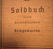 WW2 original soldbuch unissued 