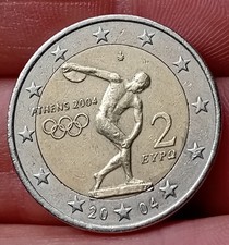 Moneta euro rara grecia - da, 2