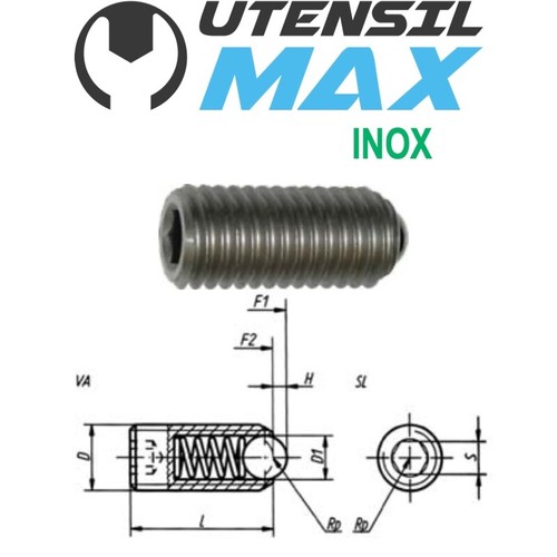 Grani molla filettati - grani, inox