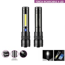 Torcia ricaricabile led - torcia,
