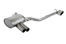 Silenziatore GESTEC re li ciascuno 2x70 mm affilato per BMW Coupè Cabrio 118d 120d