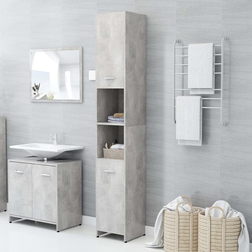 Vidaxl mobile bagno - da, grigio