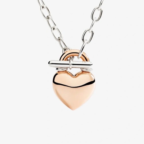 Collana cuore oro rosa - collana, &