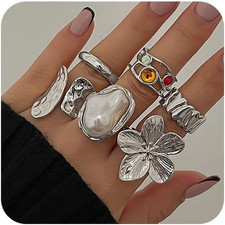 Set Di 6 Anelli Donna Anelli