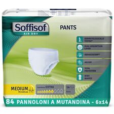 84x Soffisof Pants Extra Taglia M - Pannoloni per Anziani a Mutandina M - 6x14