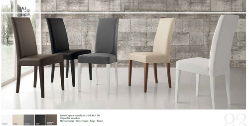 Sedia legno ecopelle - ed,