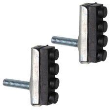 2x Patin gomme 40mm avec porte