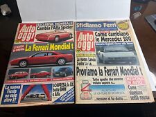 2X AUTO OGGI 1989-ANTEPRIMA E TEST FERRARI MONDIAL T-LANCIA DELTA INTEGRALE ETC.