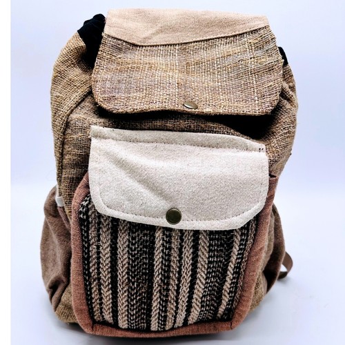 Zaino boho canapa juta marrone - boho,