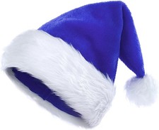 Cappello Babbo Natale in Peluche - Berretto Natalizio Caldo per Adulti - Unisex