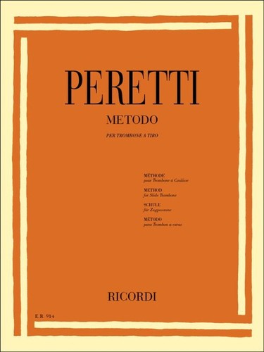 Peretti metodo per trombone - metodo, a