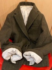 Paul Harnden Set giacca e pantaloni in tweed oliva M