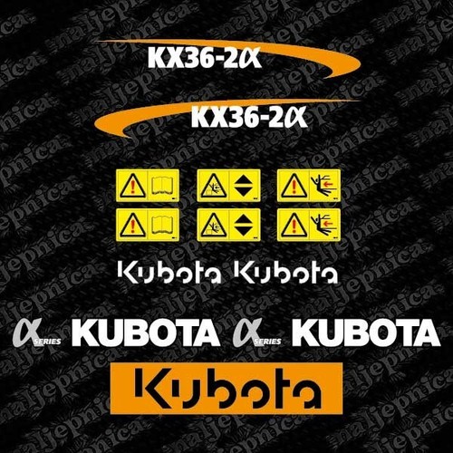 Kubota alfa decal - alfa,