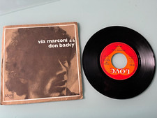 Vinile 45 Giri Don Backy - Via Marconi 44 / Sognando fumo - Love Anno 1973