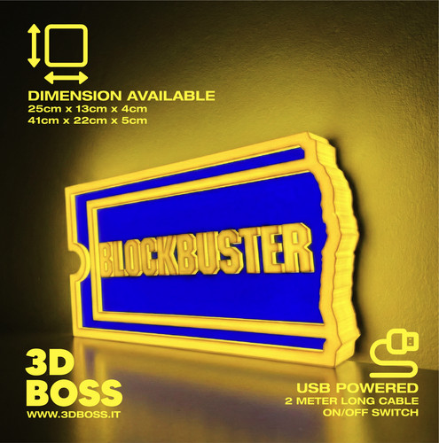 Insegna luminosa blockbuster - luminosa,