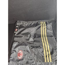 NUOVA borsa Adidas AC Milan con coulisse nera oro borsa palestra con licenza ufficiale
