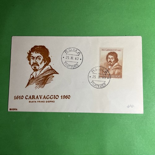 1610 caravaggio 1960 fdc rodia - caravaggio,