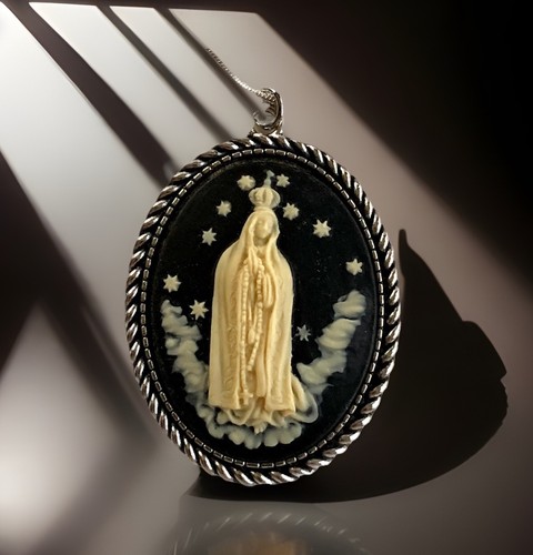 Collana cammeo madonna - madonna, di