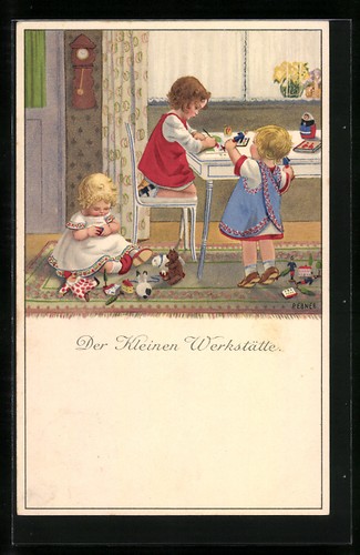 Cartolina artista pauli - cartolina, d'artista