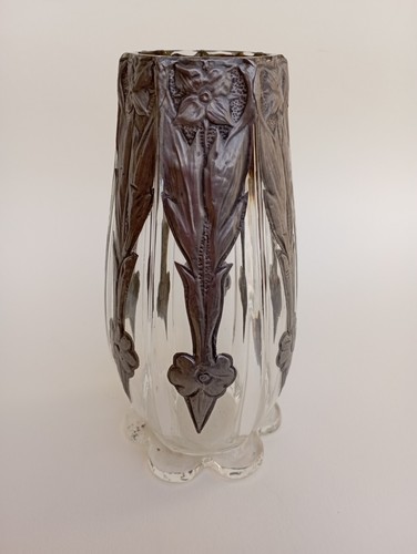 Vaso peltro cristallo - vaso,