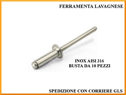 Rivetti strappo standard - rivetti,