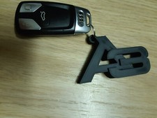 Portachiavi Medaglia MAXI AUDI A3 Plastica Polimero PLA100% chiave macchina Nero